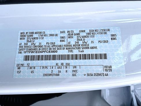 Certified 2023 Ford F150 XLT w/ Equipment Group 302A High image 33