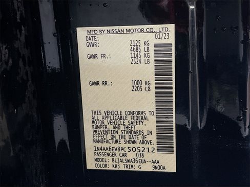 Used 2023 Nissan Maxima SR w/ Sport Mat Group image 35