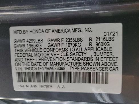 Used 2021 Honda Accord LX image 12