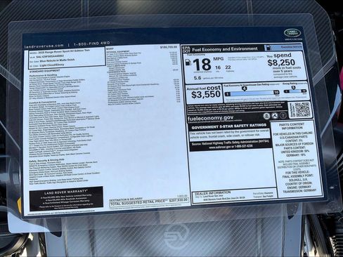 New 2025 Land Rover Range Rover Sport SV Edition Two image 15