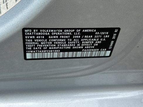 Used 2015 Volkswagen Passat 1.8T FWD image 26