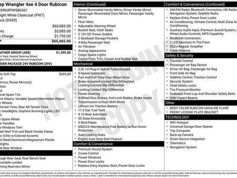 Used 2023 Jeep Wrangler Unlimited Rubicon 4xe w/ Cold Weather Group image 52