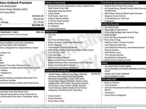 Used 2022 Subaru Outback Premium w/ Popular Package #1 image 27
