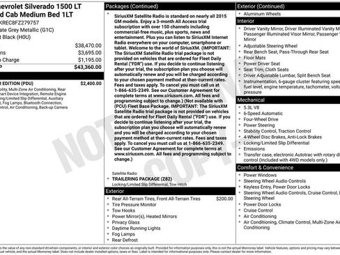 Used 2015 Chevrolet Silverado 1500 LT w/ All Star Edition AWD/4WD image 2