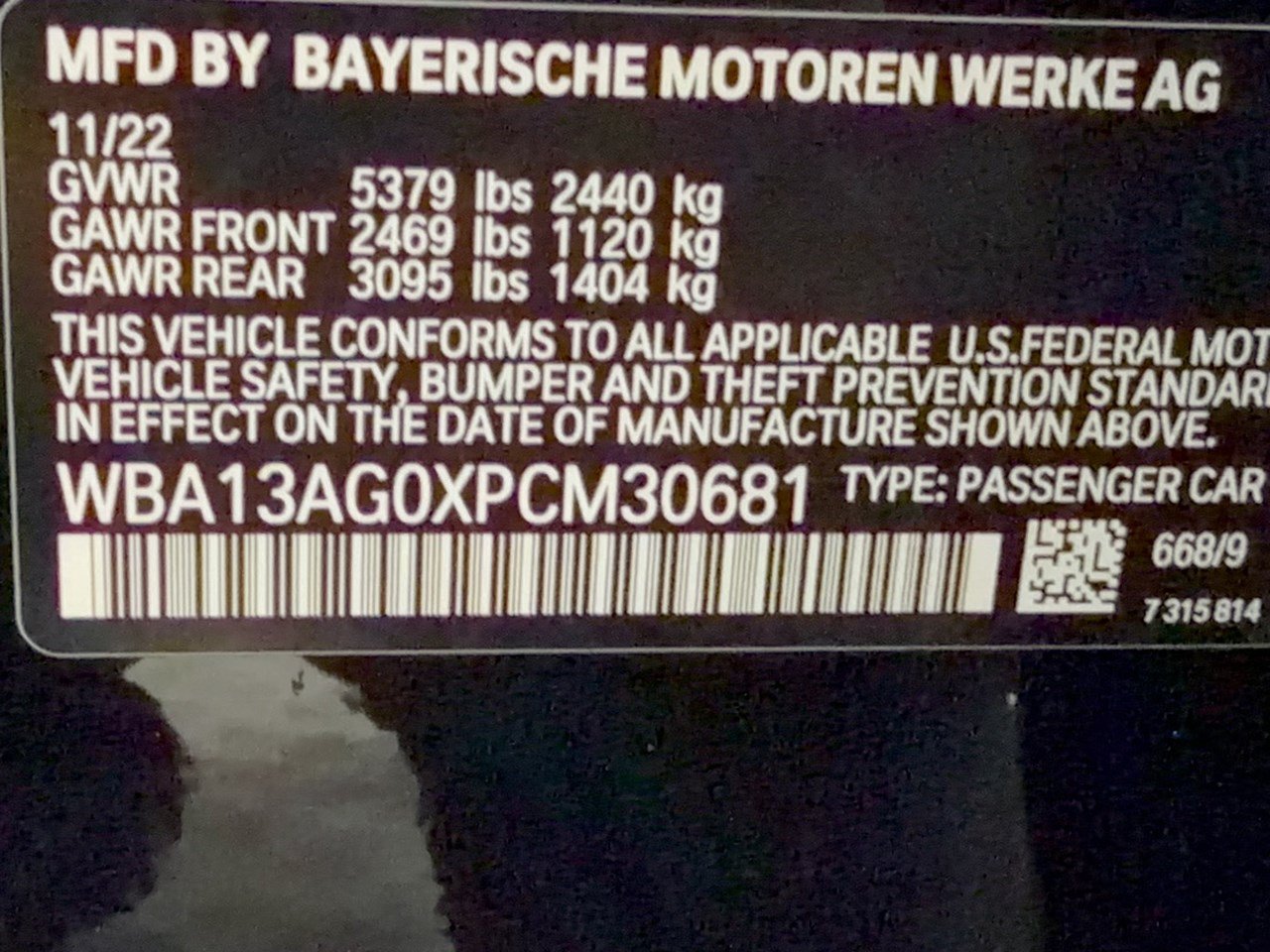 Used 2023 BMW 530e w/ Convenience Package RWD image 32
