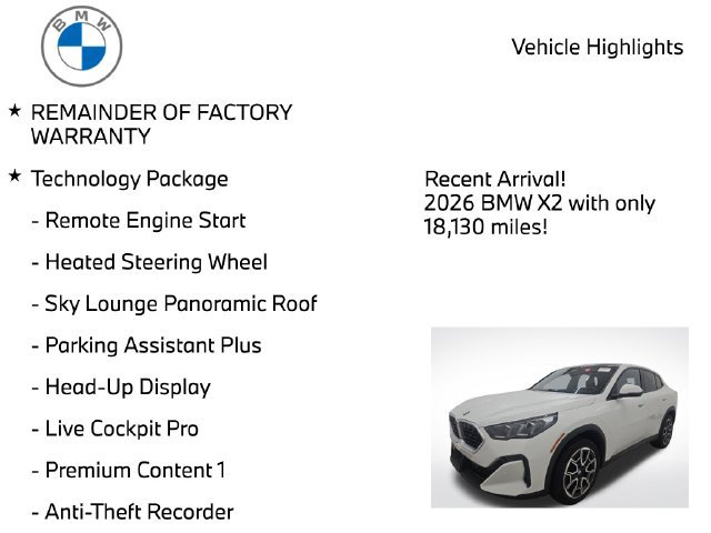Used 2026 BMW X2 xDrive28i AWD/4WD image 3