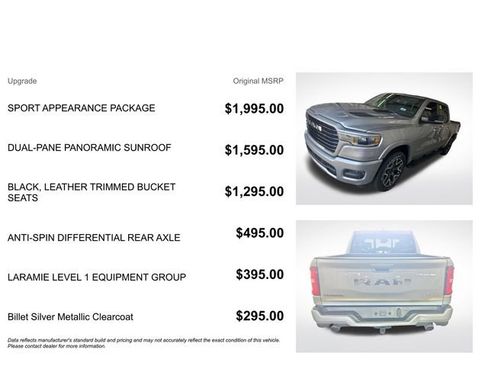 Used 2025 RAM 1500 Laramie w/ Sport Appearance Package AWD/4WD image 3