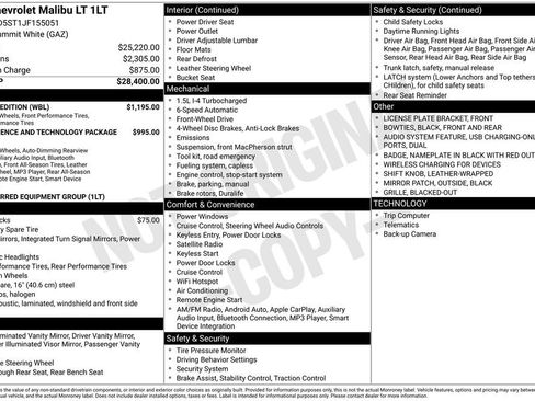 Used 2018 Chevrolet Malibu LT w/ Redline Edition image 2