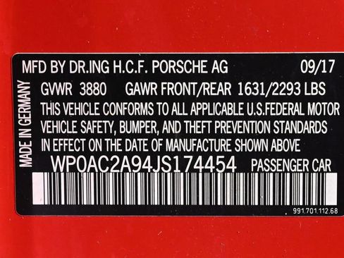 Certified 2018 Porsche 911 GT3 RWD image 30