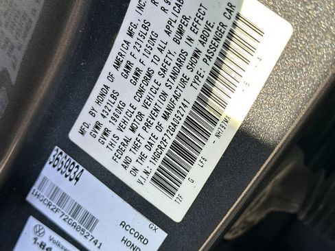 Used 2016 Honda Accord EX image 27