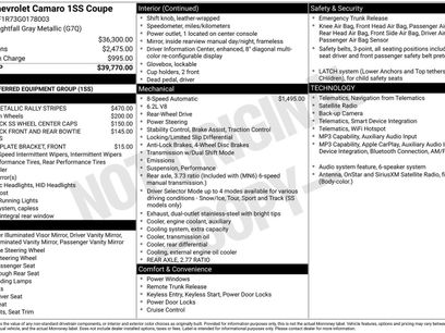 Used 2016 Chevrolet Camaro SS