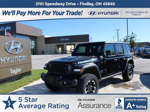 Used 2024 Jeep Wrangler Unlimited Rubicon 4xe w/ Technology Group AWD/4WD image 1