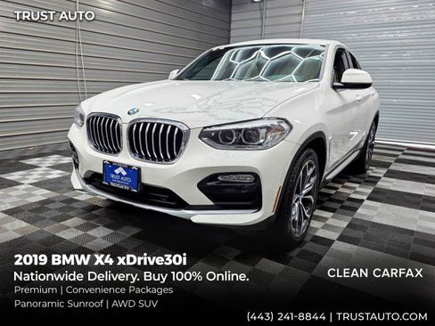 Used 2019 BMW X4 xDrive30i AWD/4WD image 1