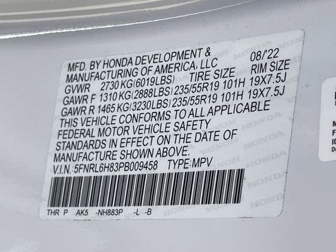 Certified 2023 Honda Odyssey Touring image 32