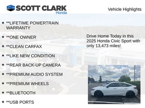 Used 2025 Honda Civic Sport image 3