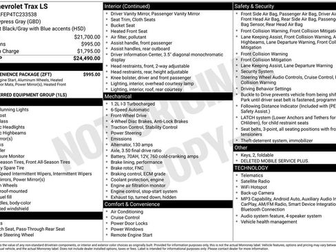 New 2026 Chevrolet Trax LS w/ LS Convenience Package FWD image 1