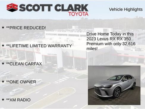 Used 2023 Lexus RX 350 Premium w/ Accessory Package (Z1) FWD image 13