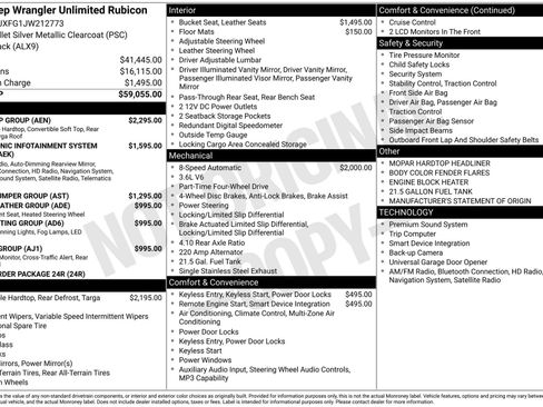 Used 2018 Jeep Wrangler Unlimited Rubicon w/ Dual Top Group image 1