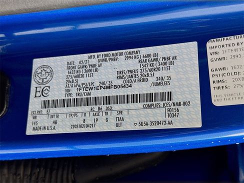 Used 2021 Ford F150 Lariat w/ Equipment Group 502A High image 52