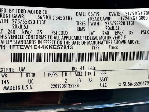 Used 2019 Ford F150 XLT w/ Equipment Group 302A Luxury image 32