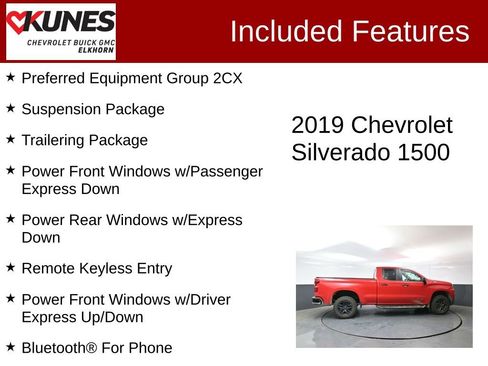 Used 2019 Chevrolet Silverado 1500 Custom Trail Boss w/ Custom Convenience Package AWD/4WD image 2