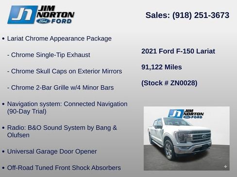 Used 2021 Ford F150 Lariat w/ Equipment Group 502A High AWD/4WD image 17