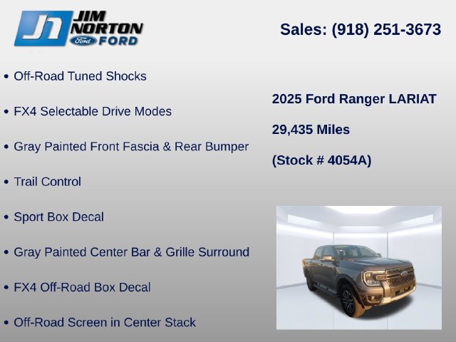 Used 2025 Ford Ranger Lariat w/ FX4 Off-Road Package AWD/4WD image 15