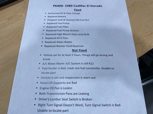 Used 1989 Cadillac Eldorado Coupe image 4