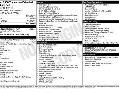 Used 2017 RAM 1500 Tradesman w/ Popular Equipment Group RWD image 2