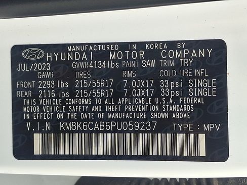 Certified 2023 Hyundai Kona SEL AWD/4WD image 28