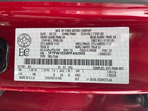Used 2023 Ford F150 Lariat w/ Equipment Group 502A High AWD/4WD image 19