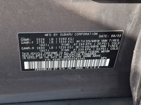 Used 2022 Subaru Outback Touring XT AWD/4WD image 26