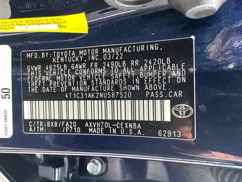 Used 2022 Toyota Camry LE FWD image 32
