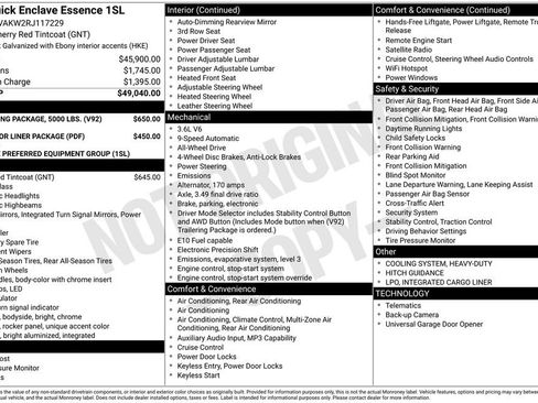 Certified 2024 Buick Enclave Essence w/ Trailering Package, 5000 lbs. AWD/4WD image 32