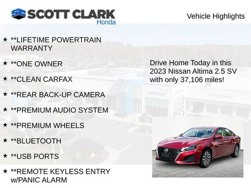 Used 2023 Nissan Altima 2.5 SV AWD/4WD image 12