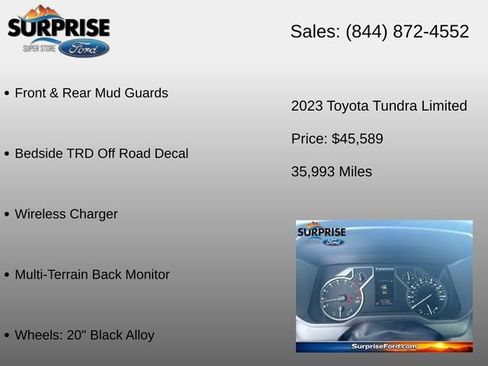 Used 2023 Toyota Tundra Limited w/ TRD Off-Road Package AWD/4WD image 18