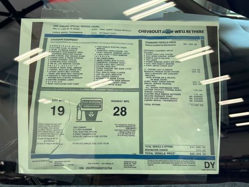 Used 2002 Chevrolet Camaro Z28 w/ Preferred Equipment Group image 17