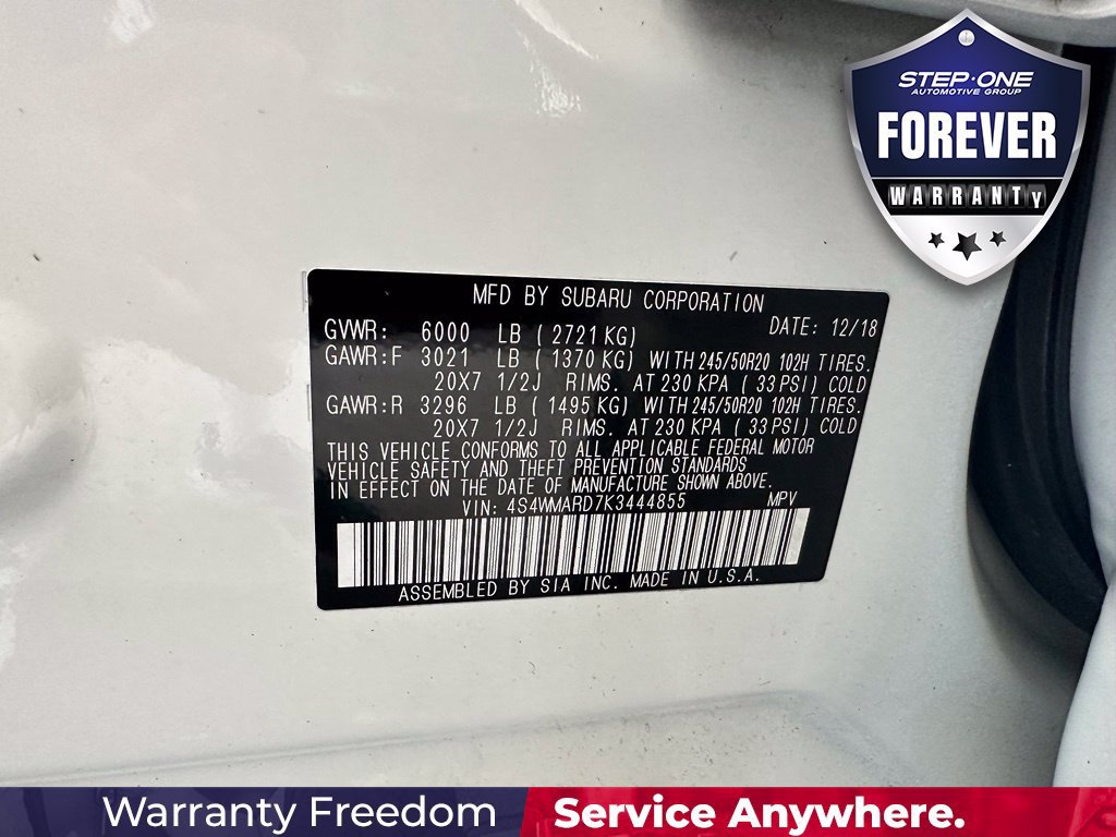 Used 2019 Subaru Ascent Touring w/ Popular Package #3 AWD/4WD image 45