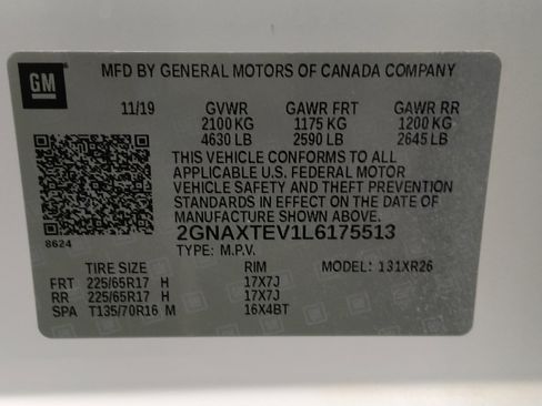 Used 2020 Chevrolet Equinox LT AWD/4WD image 33