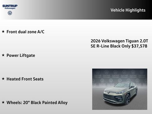 New 2026 Volkswagen Tiguan SE R-Line AWD/4WD image 7