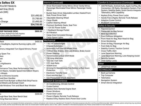 Certified 2026 Kia Seltos SX w/ SX Sunroof Package AWD/4WD image 27