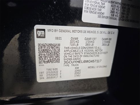 Used 2021 Chevrolet Silverado 1500 High Country image 44