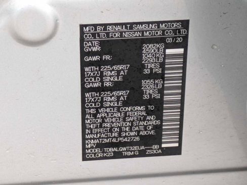 Used 2020 Nissan Rogue SV image 33