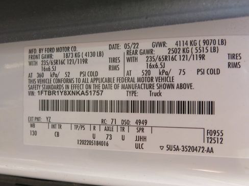 Used 2022 Ford Transit 250 Low Roof w/ Exterior Upgrade Package RWD image 36