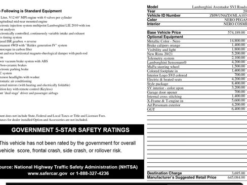 Used 2021 Lamborghini Aventador SVJ image 4