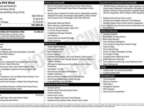 Used 2023 Kia EV6 Wind w/ Wind Technology Package RWD image 36