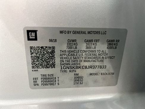 Used 2018 Chevrolet Tahoe LT AWD/4WD image 24