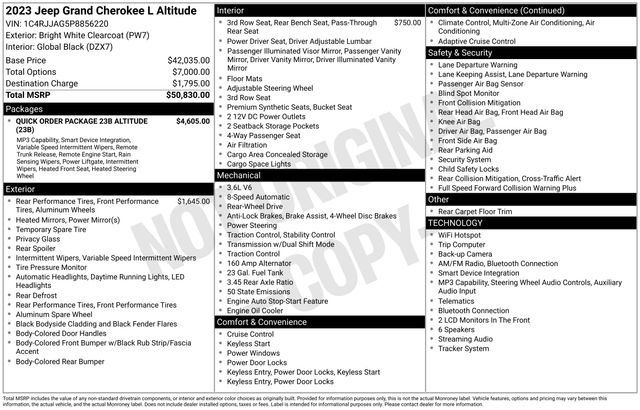 Used 2023 Jeep Grand Cherokee L Laredo RWD image 4