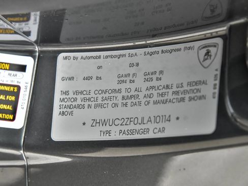 Used 2018 Lamborghini Huracan LP 580-2 image 42