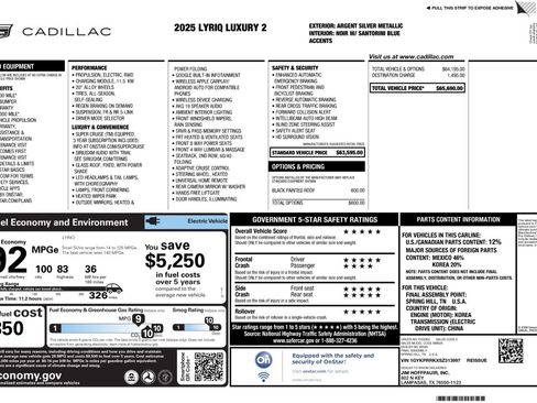 Used 2025 Cadillac Lyriq Luxury image 56